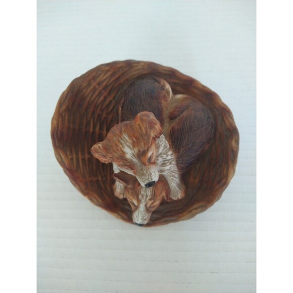 SALLY MILLER Modern Masters Double Delight Collies Figurine Puppy Dog Ceramic - Picture 4 of 12